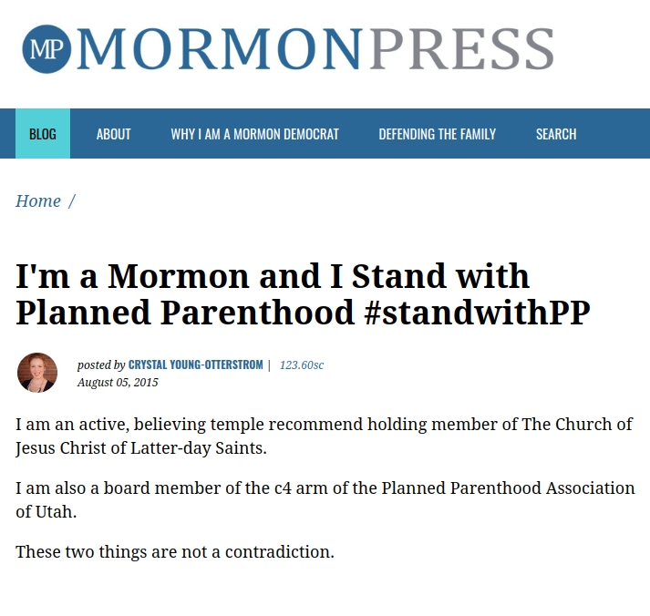 To the Mormon Woman Who #StandswithPP: A 10-Point Response (Part 1)