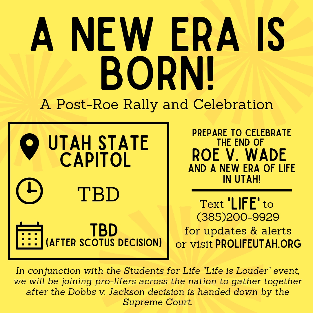 [Updated] A NEW ERA IS BORN! Come to the Post-Roe Rally and Celebration